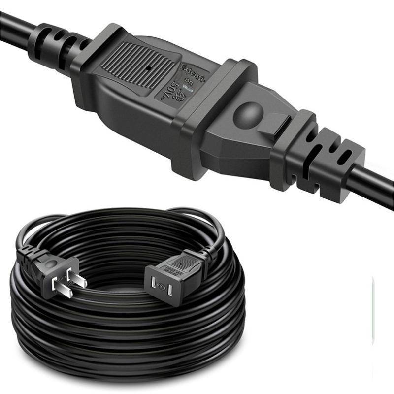 QIUWU 2M 5M 10M US Cắm Cáp Kết Nối Nguồn AC TV PC Laptop Dây Nguồn Điện Dây Sạc Đồng.