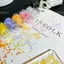 Kexiyan tự làm Epoxy chảy gai dầu Lá bạch quả Sequins Lá làm móng tay Trang trí thủ công Làm đầy sequins