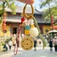 Phong Cách Mới Vàng Cổ Năm Phước Lành Xe Hoàn Hảo Móc Khóa Sang Trọng Thần Tài Hòa Bình Cát Vàng Túi Mặt Dây Chuyền