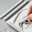 BEABOUT 12 CÁI Sketch Rub Pen, Công cụ vẽ giấy trắng Phác thảo, Hiệu ứng nhòe không cần lao động Dụng cụ phác thảo mudging một phần chính xác Dụng cụ làm mềm tông màu cục bộ