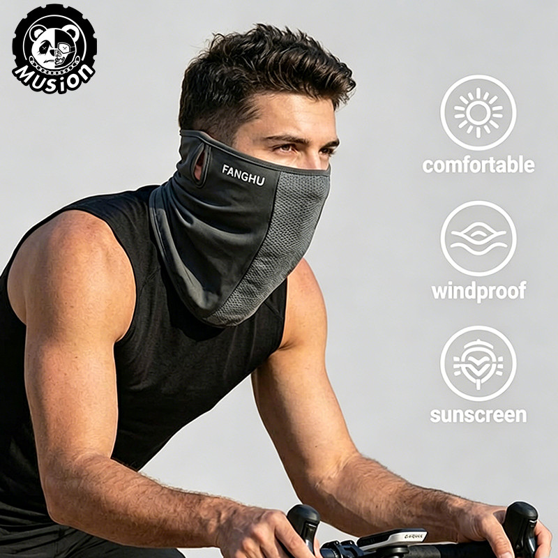 Musion Anti-UV Lưới thoáng khí Balaclava, Che mặt để đi xe đạp Xe máy Chạy bộ & Thể thao ngoài trời