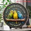 HELLOYOUNG Vintage Canary Bird Kim Loại Trang Trí Tường Cho Phòng Khách Nghệ Thuật Gia Đình