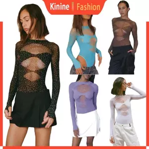 Bộ đồ liền thân thời trang KIN Bộ áo liền quần cổ tròn dài tay dành cho nữ bé gái