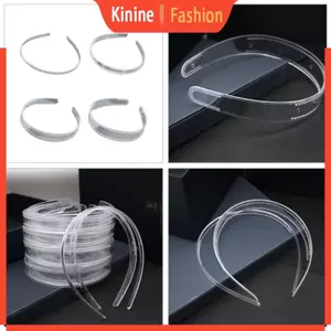 KIN Clear Plain Headbands Răng Wide Thin Hairbands Răng Grip Wide Thin Base