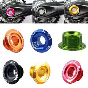 DELMER Crank Cánh Tay Cố Định Bu Lông Phụ Kiện Xe Đạp Crankset Vít BB Bu Lông M15 M18 M20 MTB Hợp Kim Nhôm Xe Đạp Dưới Chân Đế Bu Lông