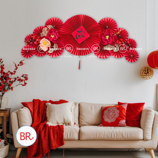 Set nguyên liệu trang trí mẹt Tết Bách Lộc-Phụ kiện decor Tết 2026,mẹt tết treo tường cầu may mắn,tài lộc ANGIHOME