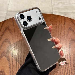 Ốp Điện Thoại Gương Đơn Giản Cho Realme 15X 15 15T 14 14X 13 12 11 Pro Plus 12X 11X 9 2 9i 7i Pro 5G 4G Gương Trang Điểm Trong Suốt Vỏ Chống Sốc Ốp Lưng