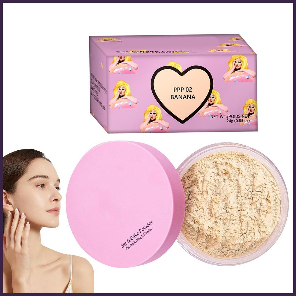 Beauty Setting Powder Matte Soft Makeup Powder Natural Light Highlighter Trang điểm du lịch ngoài trời hàng ngày ewoekvn