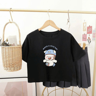 Họa tiết hoạt hình dễ thương và đa năng dành cho bé gái, hoàn hảo để mặc riêng, năng động và đơn giản.