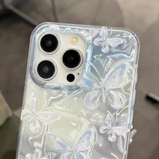 Ốp Lưng Mặt Dây Chuyền Màu Xanh Nơ Bướm Cho VIVO V60 V50 V40 V30 Lite Y21D Y31 Y39 Y29T Y19 V50E Y19E V27E Y31 Y51 Y29 Y29S Y04 Y04S Cô Gái Chuyển Màu Vỏ Điện Thoại