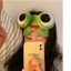 NKSFX Plush Sleep, Cartoon Plush Green Big Eyes Frog Sleep Eye, Lovely Thoáng Khí Che Mắt Ngủ Thân Thiện Với Da Giấc Mơ Đêm