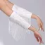 SAIA Latin Dance Viền Tay Áo, Khoan Màu Trơn Kim Cương Giả Tay Nữ, Di Động Khiêu Vũ Latin Trang Phục Hiệu Suất Flash Sân Khấu Tua Rua Găng Tay Lấp Lánh Nữ
