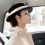 DUSKGLOW Top Hat dành cho nữ, Mũ nỉ phẳng thanh lịch trang trọng, Vành rộng ấm áp Cổ điển Fedoras Mũ phụ kiện váy