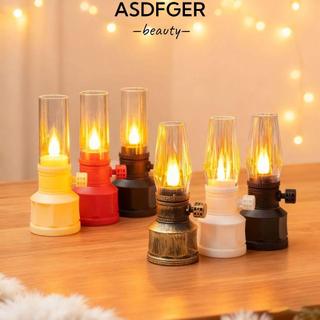 Đèn dầu điện tử ASDFGER, chạy bằng pin LED, an toàn khi sử dụng, dùng làm đèn trang trí