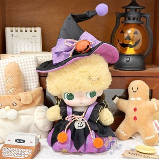 10Cm Quần Áo Cho Bé 10Cm Sao Biển Thường Cơ Thể Cotton Búp Bê Quần Áo Labububububupu Halloween Phù Thủy Nhỏ 3.2