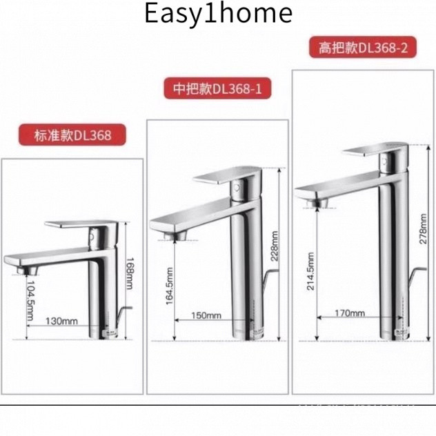 [Ưu Đãi Đặc Biệt Hàng Chính Hãng] Vòi Chậu TOTO Dl368 Kiểu Dáng Thấp/DL368-1/Cao DL368-2 Có Vòi Nước Nóng Lạnh Nâng