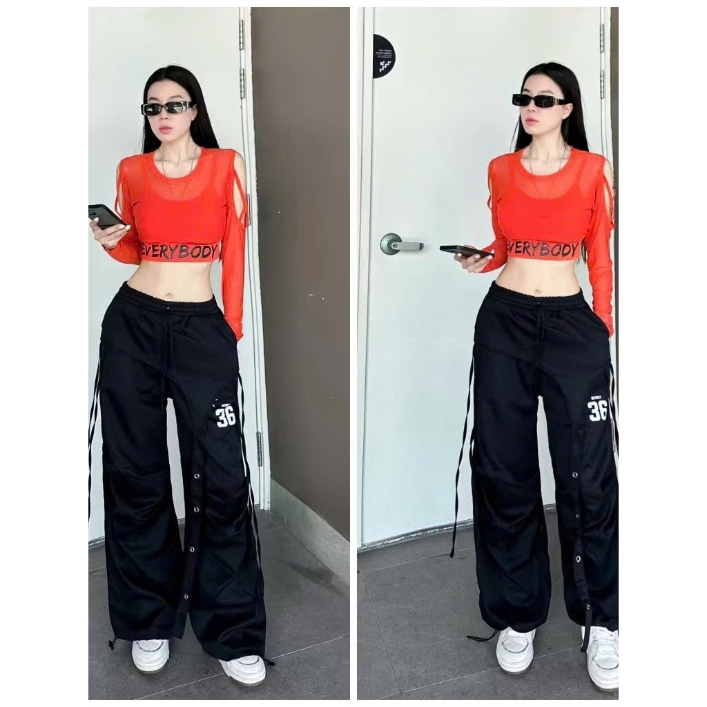 Quần kaki xuông dáng thụng số 36 tập thể thao, thể dục nữ, gym, aerobic, zumba, shuffler dance ,dân vũ