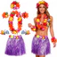 SY3 Hawaii Carnival Đảng Váy Cỏ Bộ Hula Dance Trang Phục Người Lớn Trẻ Em Mẫu Giáo Trình Diễn Sân Khấu YS3
