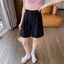 Phù Hợp Với Quần Short Nữ 2024 Nhỏ Kích Thước Lớn Thường Ngày Chữ A Quần Năm Điểm Drape Quần Chữ A 5.12