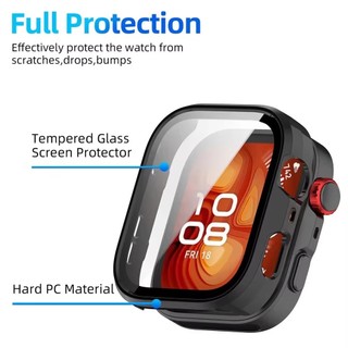 Kính + Ốp Lưng Cho Huawei Watch Fit 5 4 Ốp Lưng PC Toàn Diện Kính Cường Lực Cho Huawei Watch Fit 5 Pro Phụ Kiện