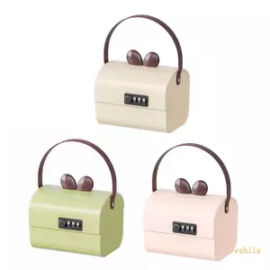 Exhila Mật Khẩu Di Động Heo Đất Ngân Hàng Cho Trẻ Em Hộp Tiền Có Mã Kết Hợp Khóa Cho Gia Đình hoặc Văn Phòng Sử Dụng Sinh Nhật