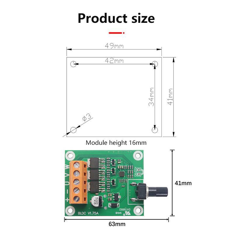 XUAN Chất Lượng Cao Dc Không Chổi Than Động Cơ Ban Điều Khiển 6V12V24 Volt CD Ổ Quạt Động Cơ Thống Đốc DIY Phụ Kiện VN
