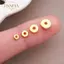 PNPIA- 10-100 Chiếc Thép Không Gỉ Vàng Miếng Đệm Hạt Cho Vòng Tay Trang Sức Làm DIY Tròn Phẳng Rời Hạt Handmade Đồ Trang Sức Thủ Công