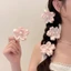 Mới Satin Hoa Ngọc Trai Tóc Kẹp Trang Sức Thời Trang Phụ Kiện Cho Nữ Tiệc Thanh Lịch Mặc Hàng Ngày
