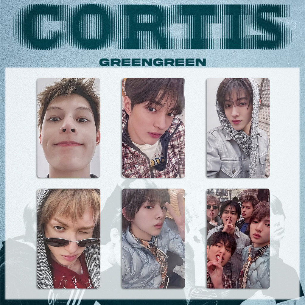 Kpop Idol CORTIS GREENGREEN Album Photocard Wvs Thẻ thưởng, Thẻ