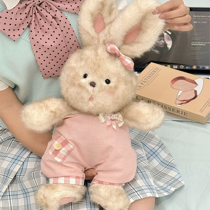 Lông Tơ Thỏ Sang Trọng Búp Bê,Phong Cách Cổ điển Dễ Thương,Kích Thước 35cm,Quà Tặng Sinh Nhật Bạn Gái Trẻ Em