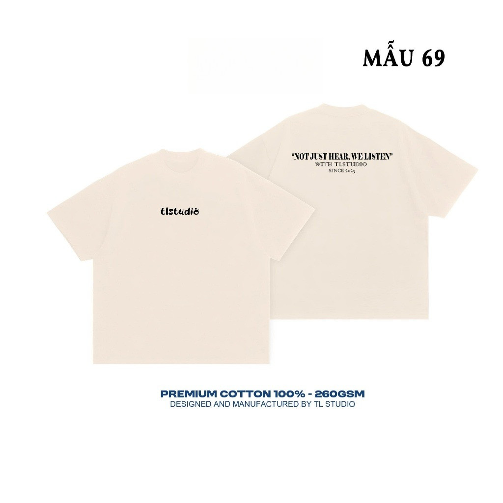 Áo thun Boxy TL - ĐỊNH LƯỢNG 260GSM chất liệu 100% COTTON