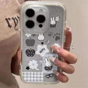 Ốp lưng iPhone 15 họa tiết đồ vật đen trắng tối giản cao cấp không lỗi mốt