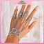 MYPANDA Lãng Mạn Vintage Ren Ngón Tay Dây Xích Vòng Tay Vòng Tay Kim Loại Liên Kết Vòng Tay Gothic Thời Trang Nữ Trang Sức.