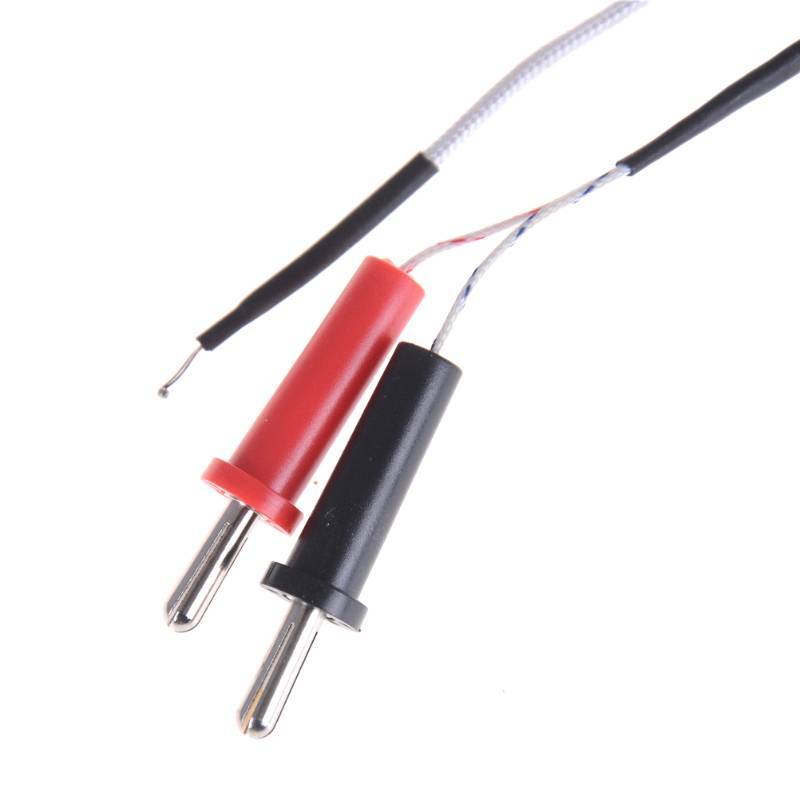 JCSYFAC K Loại Cặp Nhiệt Điện Cảm Biến Đồng Hồ Đo Nhiệt Độ Chuối Cắm 1000mm Mới