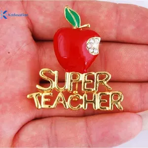 Kudosation Mới Đỏ Siêu Giáo Viên Xmas Quà Tặng Unisex Với Pha Lê Trâm Cài Pin Thể Hiện Tình Yêu Của Bạn Đẹp