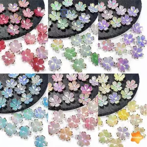 50 Cái Mới 19MM Acrylic Hoa Anh Đào Hạt Hoa Cánh Hoa Kết Nối Quyến Rũ Tự Làm Bông Tai Trang Sức Tóc Làm Nhựa Acessories Mới