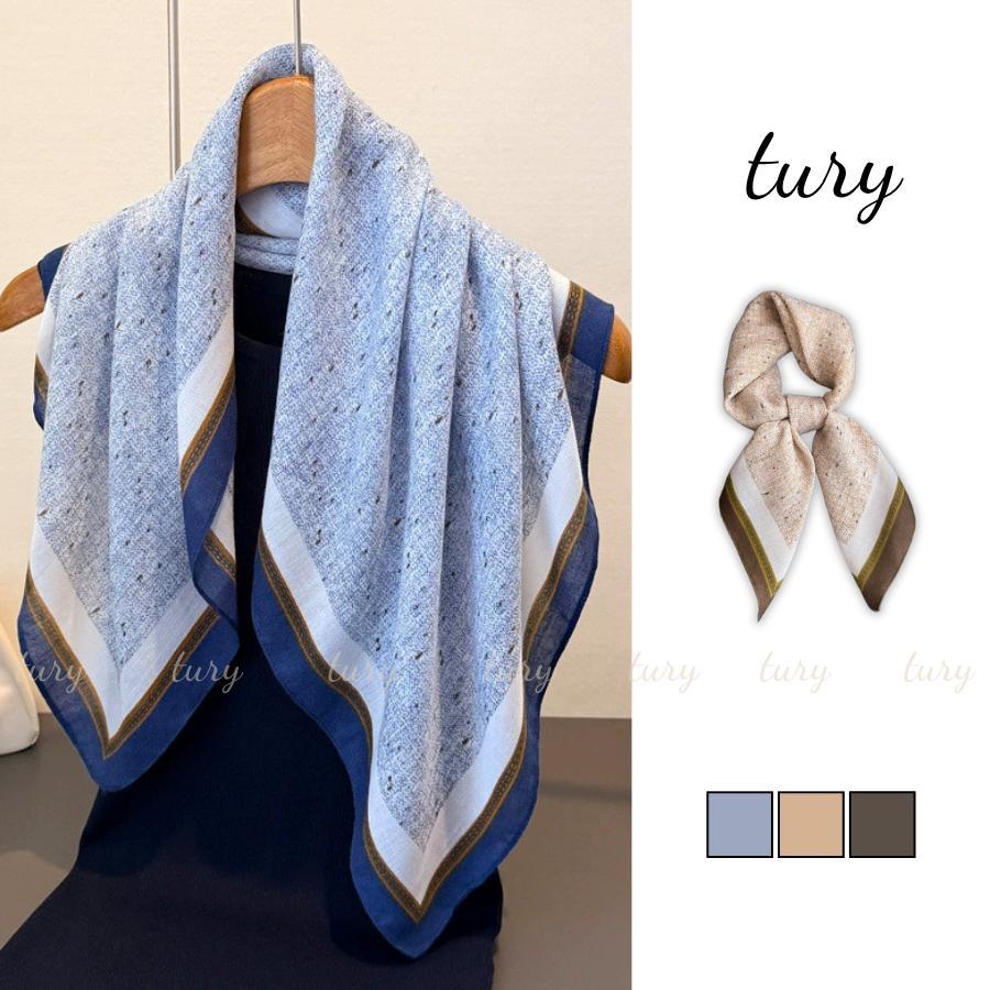Khăn Lụa Unisex Nam Nữ 70 - Tury - Khăn Lụa Họa Tiết Nhẹ Nhàng Thanh Lịch - KL110