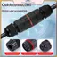 POWER 1 / 3 Đầu nối dây IP68 Đầu nối cáp chống nước Kết nối Qui 2 trong 2 ra 2 / 3 Pin Bộ chuyển đổi thiết bị đầu cuối điện.