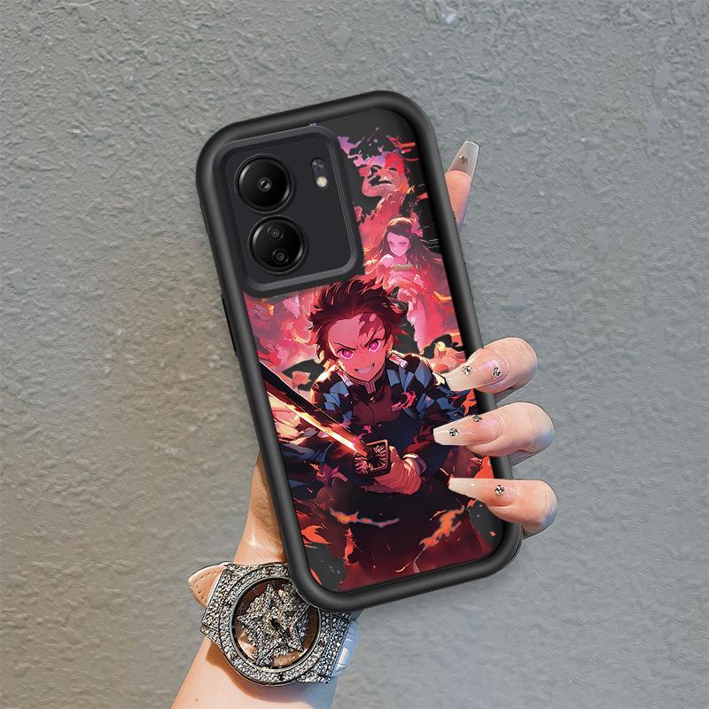 Ốp Lưng Cho OPPO A5X A6 A6X 4G 5G Hoạt Hình Silicon Mềm Đáng Yêu Vỏ Điện Thoại TPU Demon Slayer Sinh Viên Mắt Thiên Thần Chống Sốc Ốp Lưng