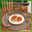 Thảm trải bàn tròn đay dệt bằng tay SWEET, Thảm trải bàn chống trượt chịu nhiệt 15 Inch cho trang trại Boho Trang trí ăn uống n