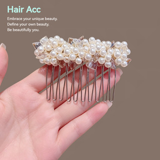 Công Nghiệp Nặng Ngọc Trai Tinh Tế Chèn Lược Tóc Gãy Tóc Cố Định Dụng Cụ Tiện Dụng Trán Nổ Tóc Upside Xuống Lược Tóc Kẹp Tóc