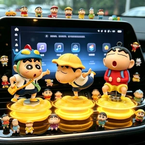 Vui Nhộn 360° Xoay Crayon Shin-Chan Nhân Vật Hành Động Trang Trí Nội Thất Ô Tô Đồ Chơi Phụ Kiện Ô Tô Mô Hình Búp Bê Trẻ Em Trang Trí Bàn Làm Việc