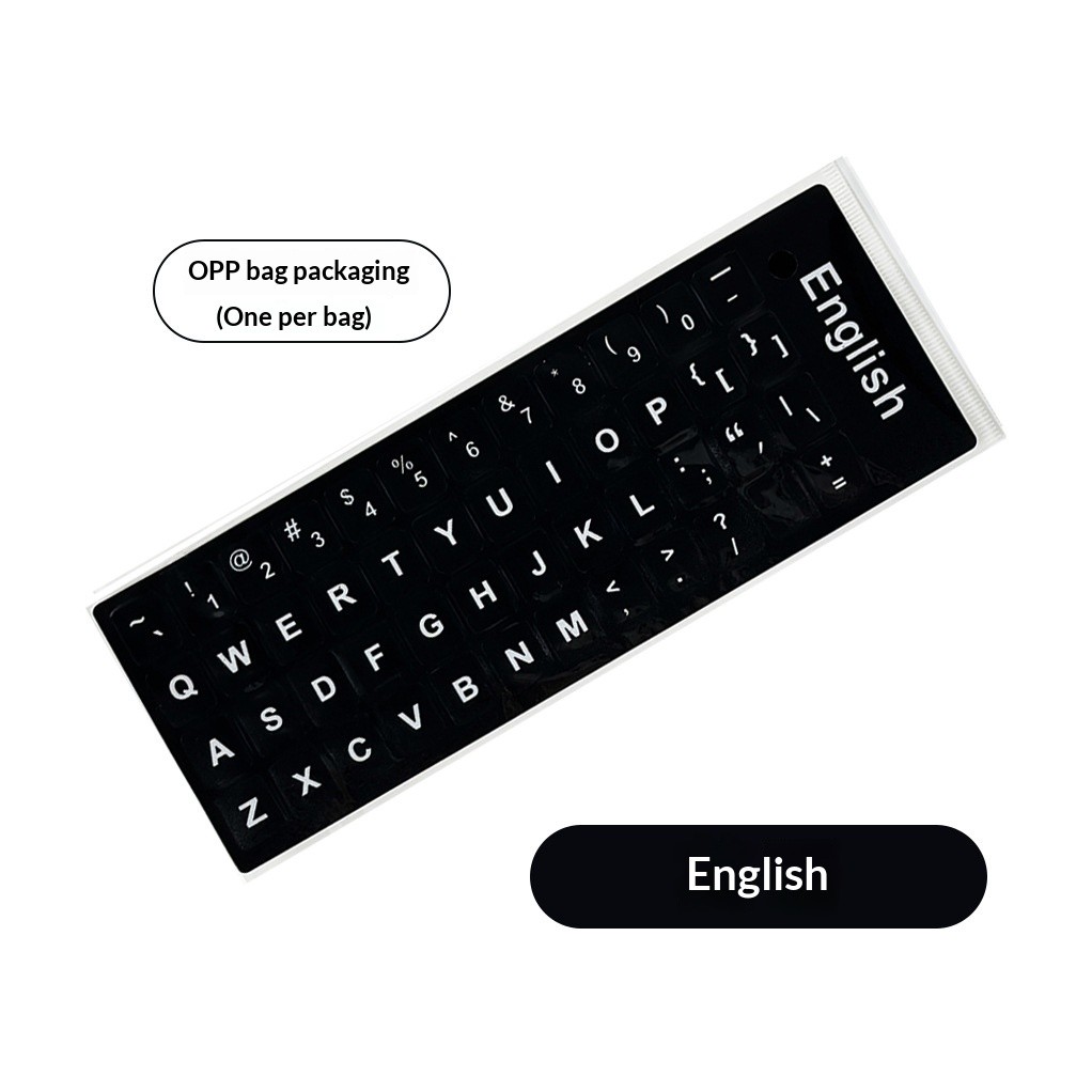 Miếng Dán Sticker Bàn Phím Đa Ngôn Ngữ Phiên Bản Màu Sắc Nhám Mờ Chống Nước | KTAP - World of decals