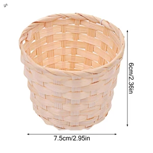 Giỏ đựng đồ dệt bằng tre để trang trí nội thất Cây trái cây Phím máy tính để bàn