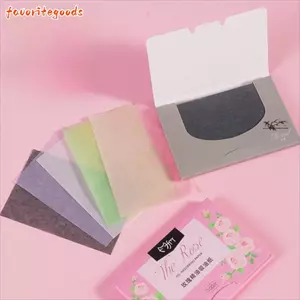 FAVORITEGOODS 100 Khăn lau mặt kiểm soát dầu, Giấy thấm dầu mặt mờ chống nhăn, Dụng cụ làm sạch da mặt dùng một lần Nước hoa Giấy thấm da mặt Ứng dụng trang điểm