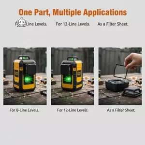 Maybest Self Leveling 4D Laser Tấm Kính Bảo Vệ Thay Thế Phụ Kiện Chống Thấm Nước Cho Công Việc Tái Tạo Gia Đình {VN}