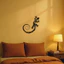 CIFbuy Boho Thằn Lằn Nghệ Thuật Treo Tường Cho Phòng Khách Ngoài Trời, Kim Loại Hiện Đại Gecko Quà Tặng Giáng Sinh