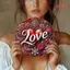 HELLOYOUNG Trang trí nghệ thuật treo tường bằng kim loại cho phòng khách, Trang trí tròn mộc mạc, Quà tặng Valentine khách sạn tại nhà