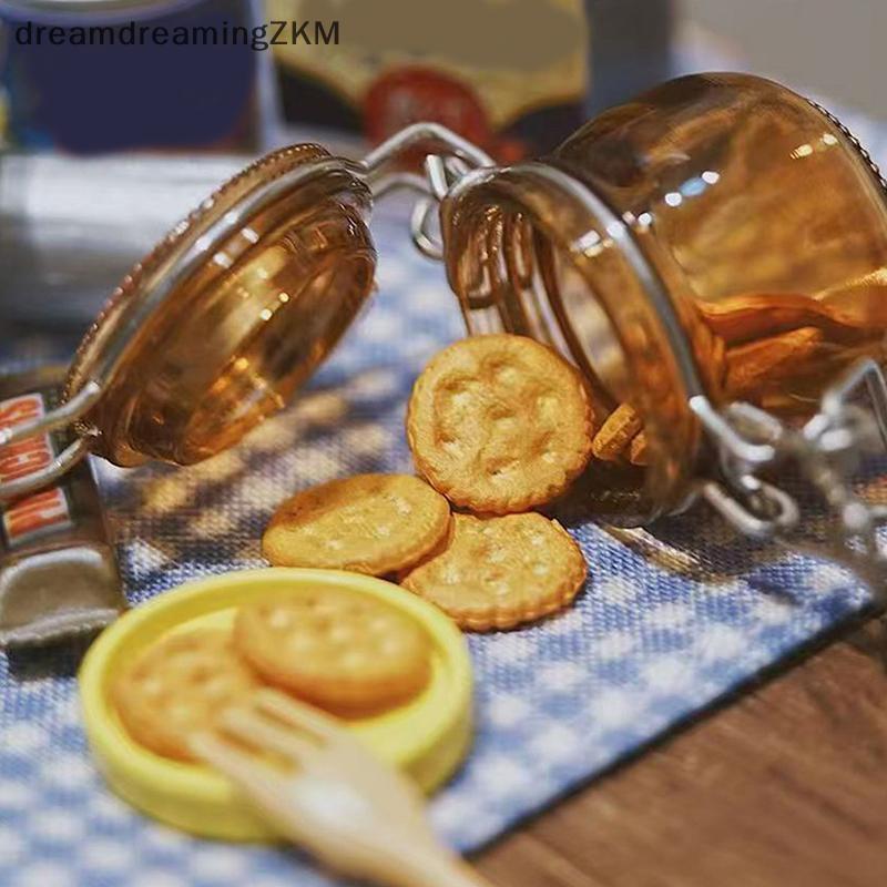 [dreamdreaming] 2 Cái / bộ Nhà Búp Bê Thu Nhỏ Trong Suốt Bảo Quản Bình Kín Mô Hình Bể Chứa Lọ Nhỏ Chúc Bình Trang Trí Nhà Bếp [zkm]