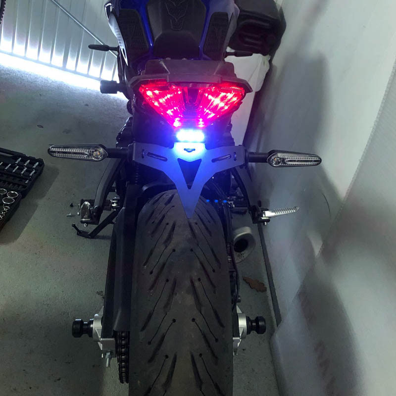 Dành Cho Xe Yamaha MT07 FZ07 2014 – 2024 Đuôi Ngắn Tidy Biển Số Giá Đỡ Giá Đỡ Phía Sau Fender Giá Đỡ